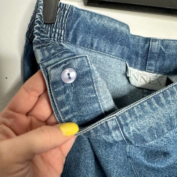 Casual Corner Women's Vintage Denim‎ Maxi Wrap Garden Embroidered Skirt M NWT - Picture 7 of 10